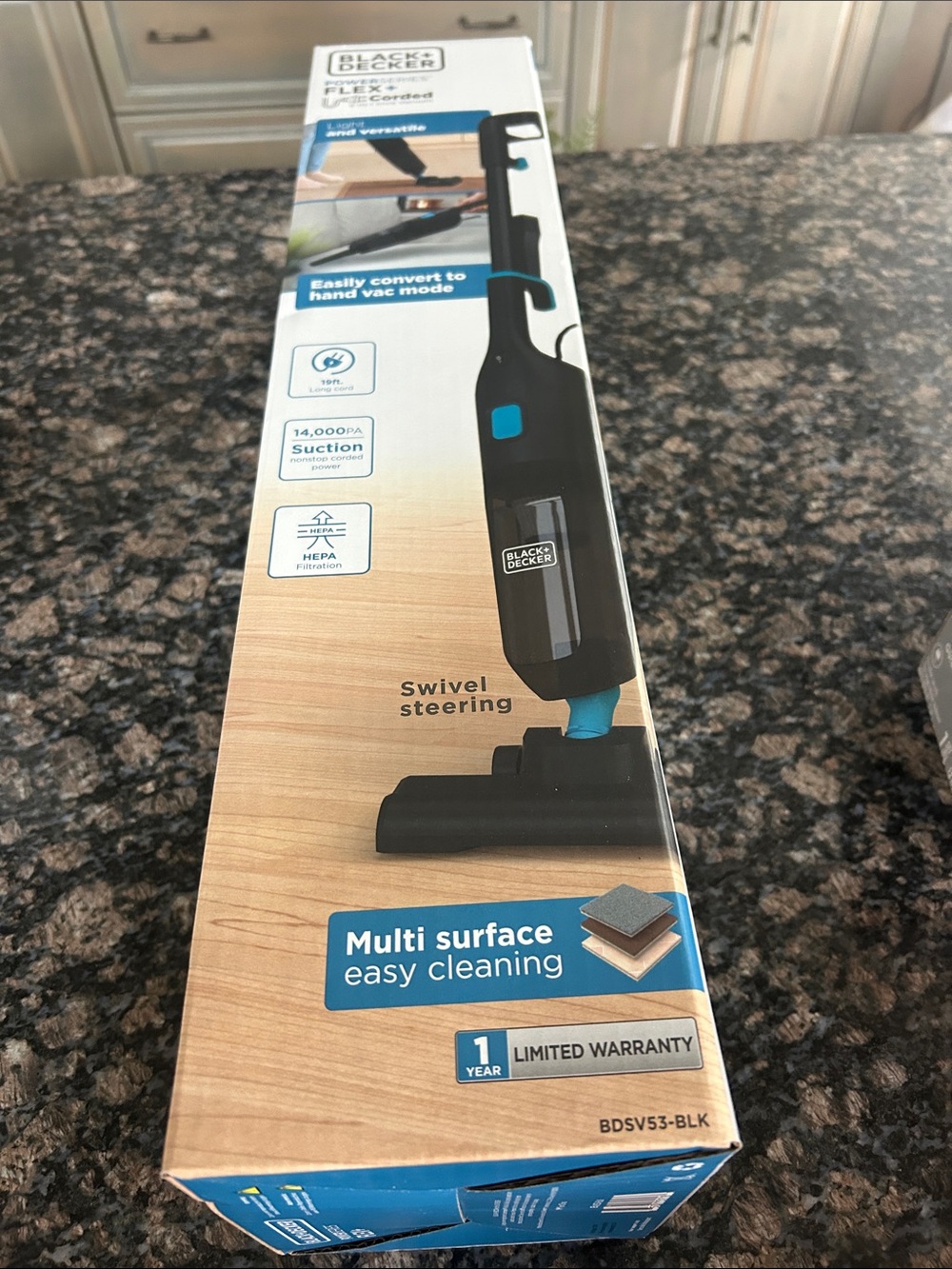 BLACK AND DECKER FLEX+ CORDED 3-IN 1 STICK VACUUM NWT